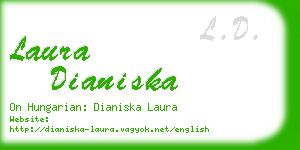 laura dianiska business card